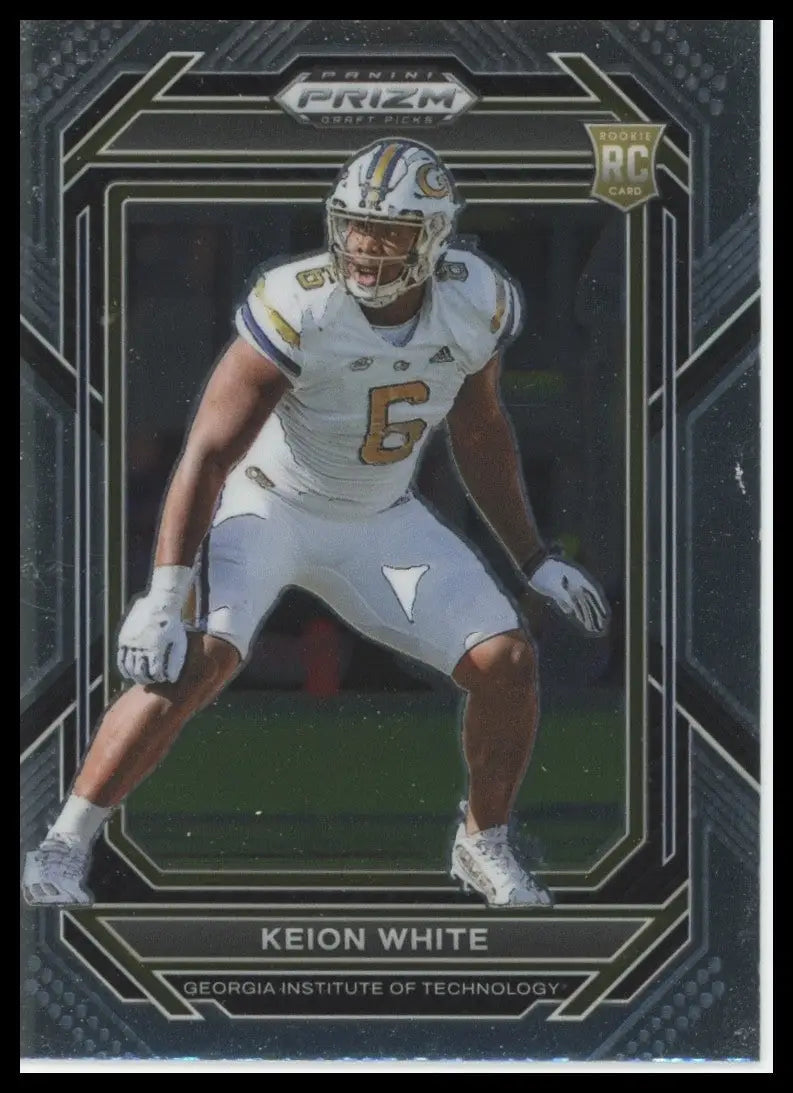 2023 Panini Prizm Draft Picks - Keion White #186 (RC) - Football Card Single