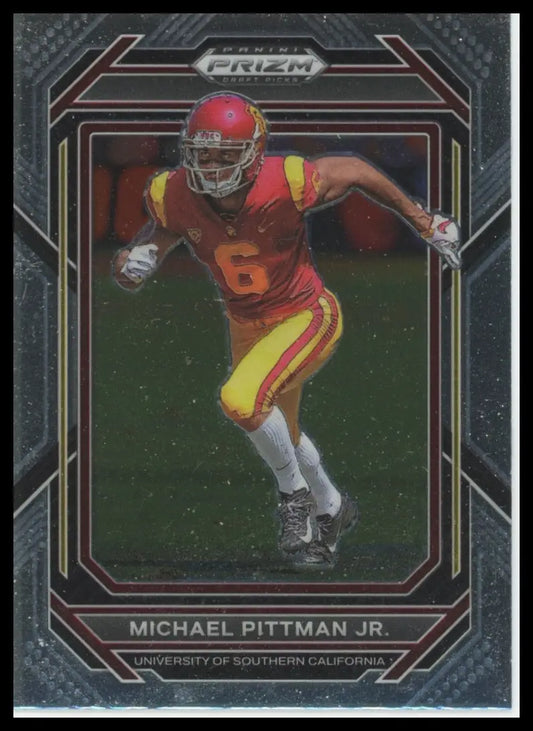 2023 Panini Prizm Draft Picks Michael Pittman Jr. 76 USC Trojans - Football Card Single