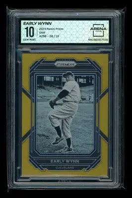 2023 Panini Prizm Early Wynn #298 Gold 08/10 Baseball Arena Club 10