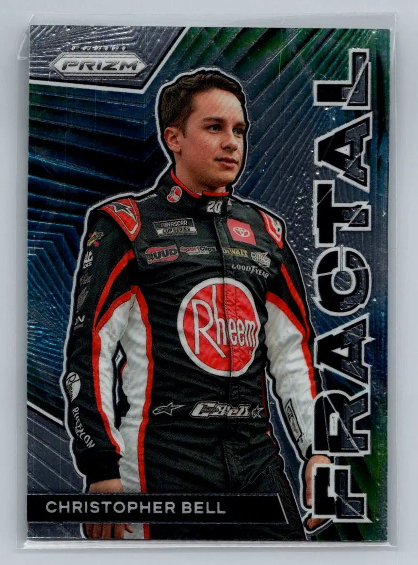 2023 Panini Prizm #F13 Christopher Bell Fractal Joe Gibbs Racing - Racing Card Single