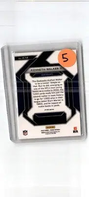 2023 Panini Prizm #H-14 Kenneth Walker III Emergent Prizms Green - Football Card Single