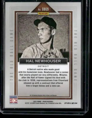 2023 Panini Prizm Hal Newhouser #OBG9 The Old Ball Game Baseball - Baseball Card Single