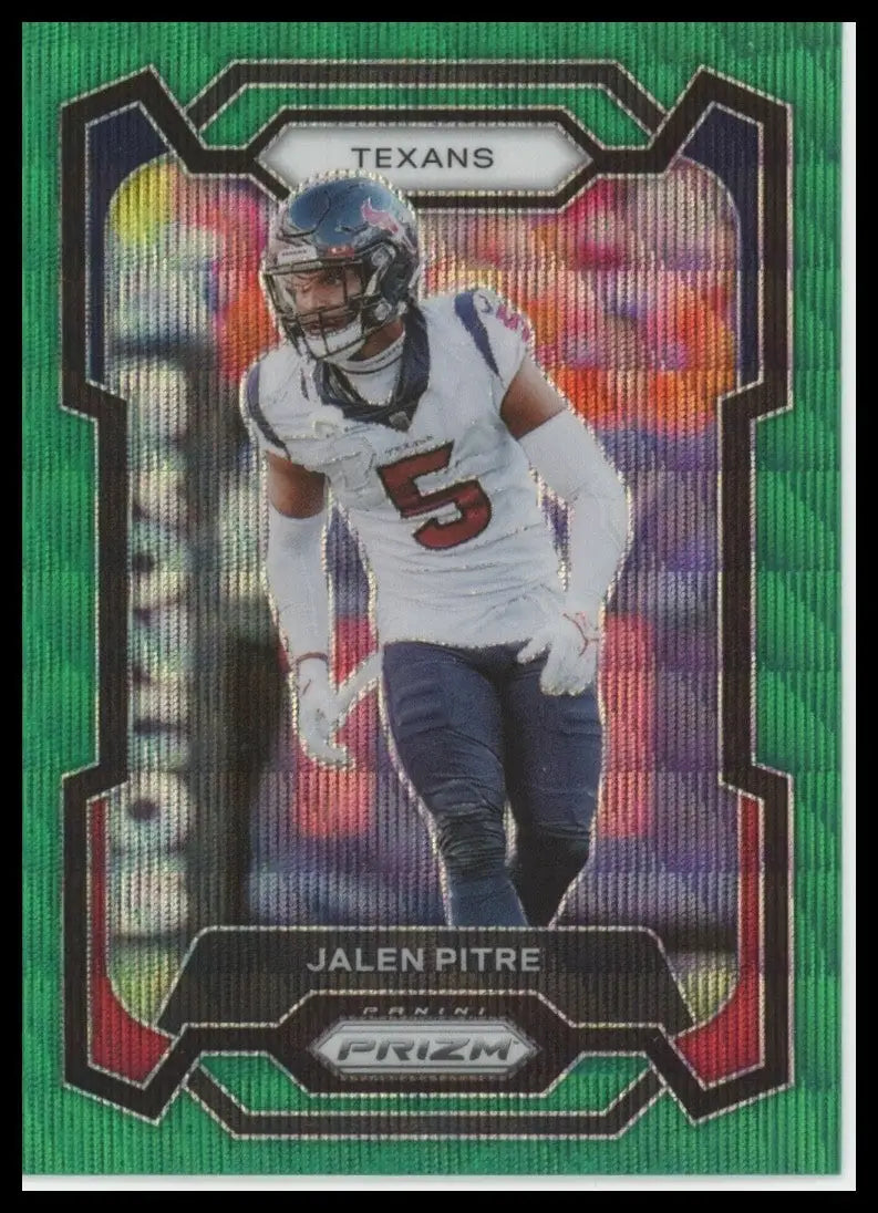 2023 Panini Prizm - Jalen Pitre #120 Green Wave Prizm - Football Card Single