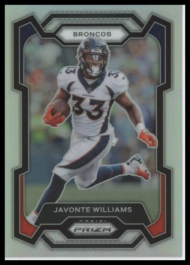 2023 Panini Prizm - Javonte Williams #86 Silver Prizm - Football Card Single
