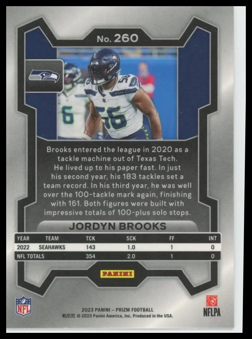 2023 Panini Prizm - Jordyn Brooks #260