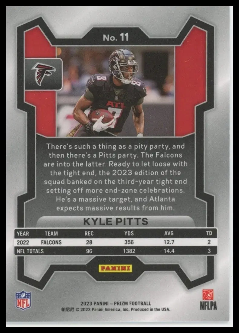 2023 Panini Prizm - Kyle Pitts #11 - Football Card Single