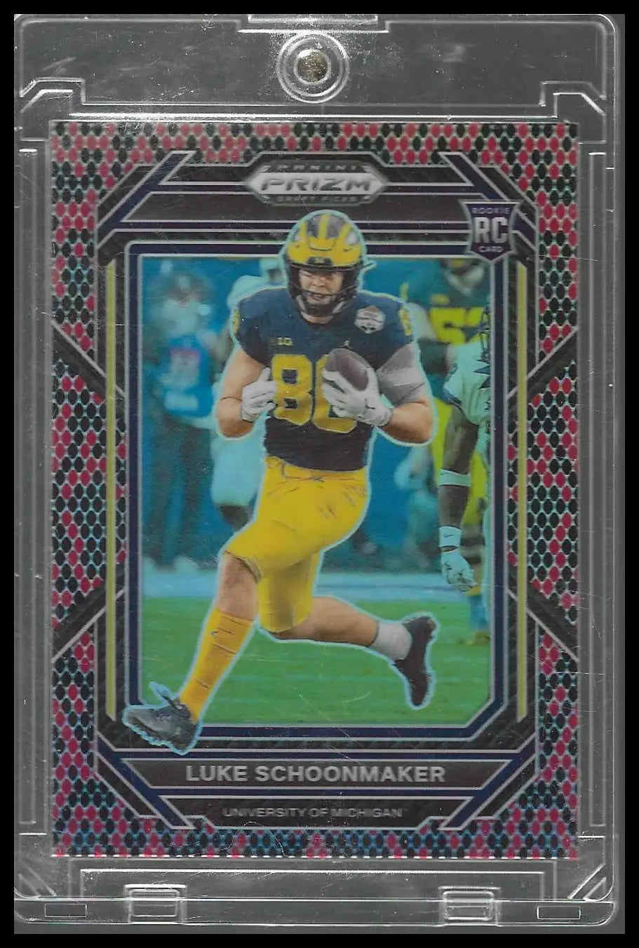 2023 Panini Prizm Luke Schoonmaker Snakeskin SSP Prizm Rookie #161 RC Case Hit - Football Card Single