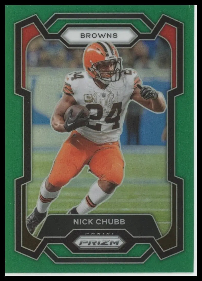 2023 Panini Prizm - Nick Chubb #69 Green Prizm - Football Card Single
