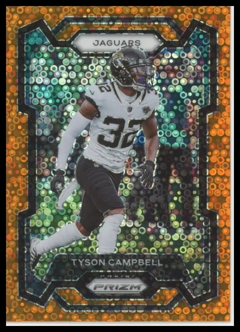 2023 Panini Prizm Orange Disco Tyson Campbell #140 Jacksonville Jaguars Football