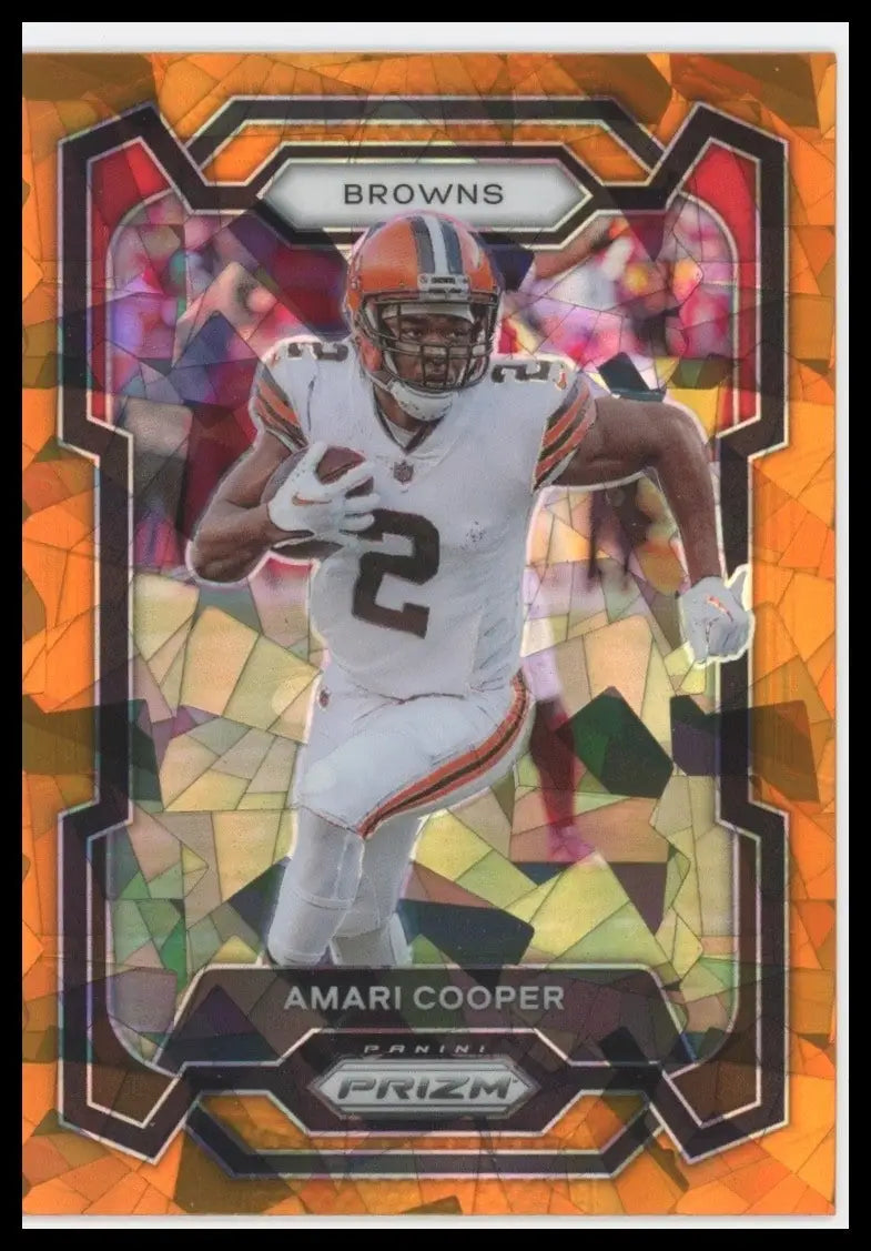 2023 Panini Prizm Orange Ice Amari Cooper #64 Cleveland Browns Football Card NFL
