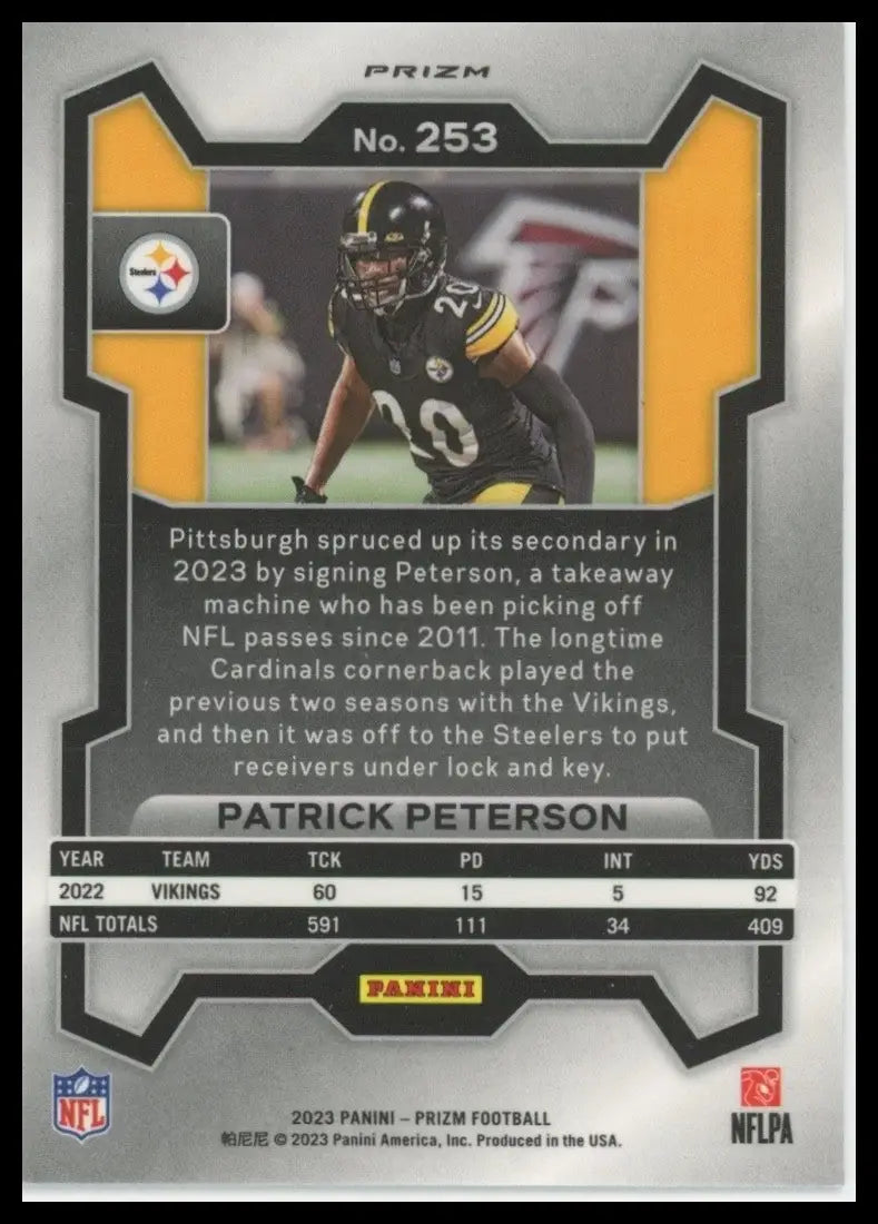 2023 Panini Prizm - Patrick Peterson #253 Green Wave Prizm