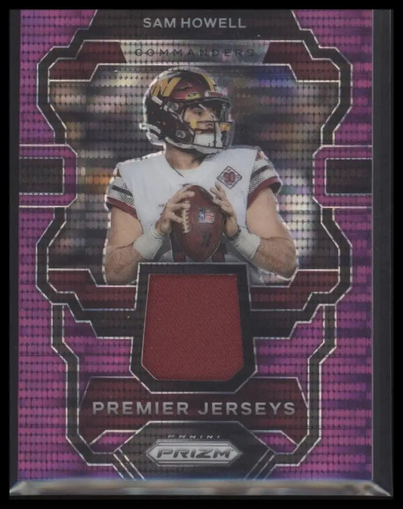 2023 Panini Prizm #PJ-SH Sam Howell Premier Jerseys Purple Pulsar - Football Card Single