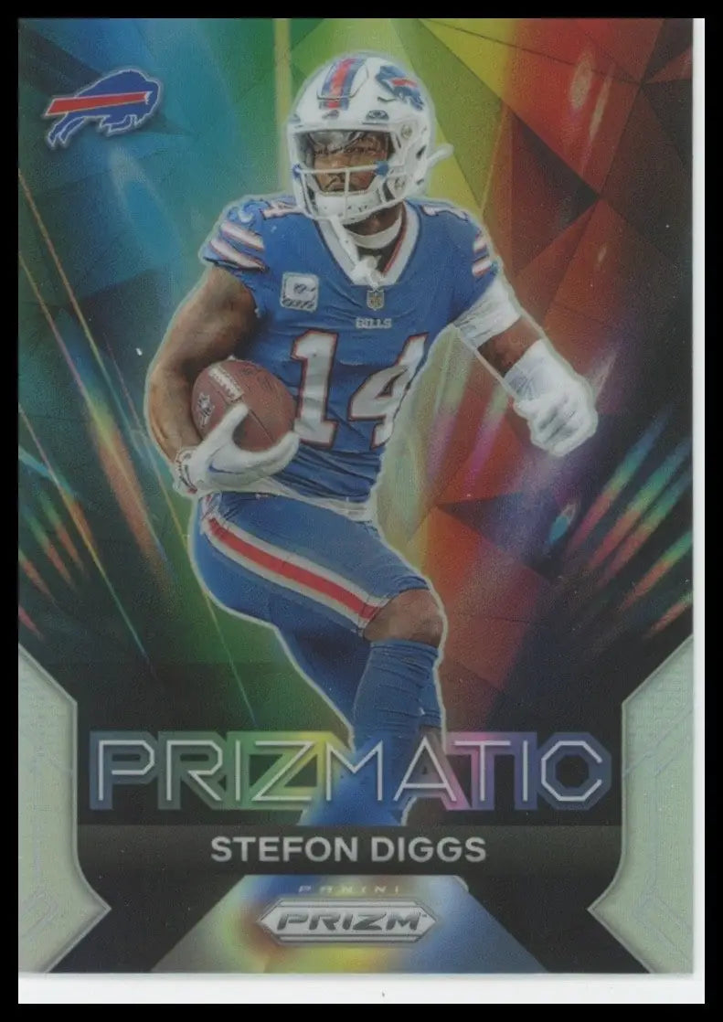 2023 Panini Prizm Prizmatic Silver Stefon Diggs #5 Buffalo Bills Football Card