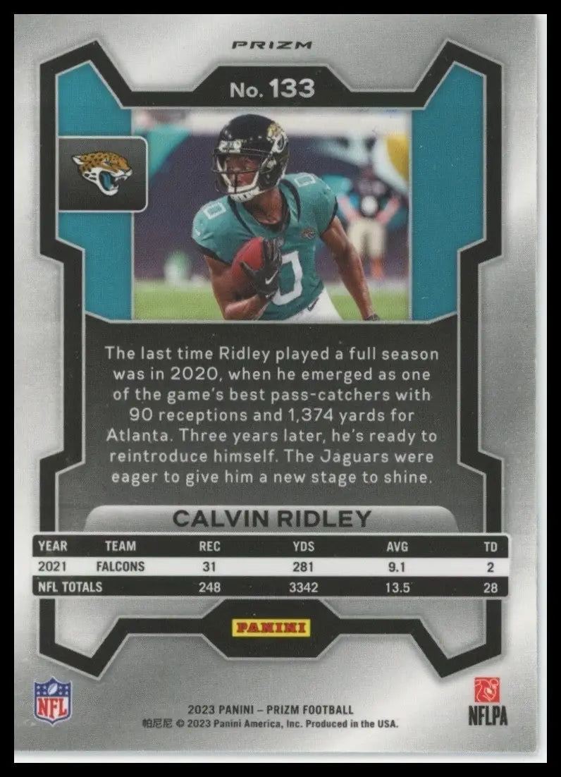 2023 Panini Prizm Red White and Blue Calvin Ridley #133 Jacksonville Jaguars NFL