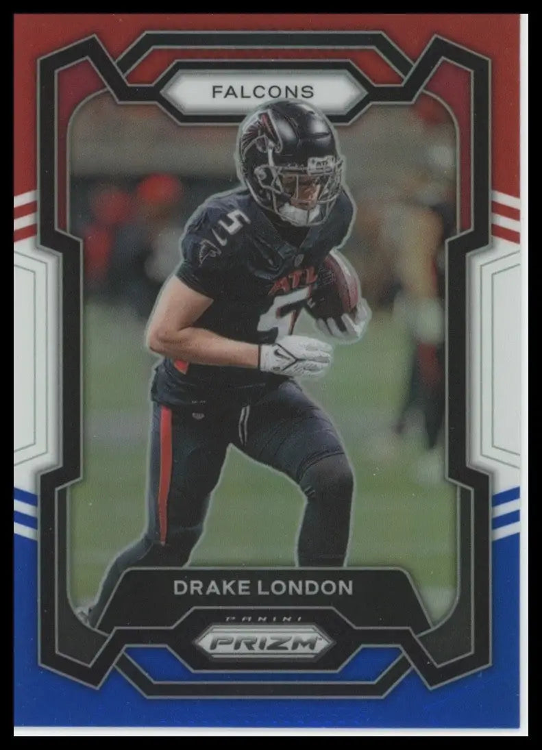 2023 Panini Prizm Red White and Blue Drake London #10 Atlanta Falcons Football