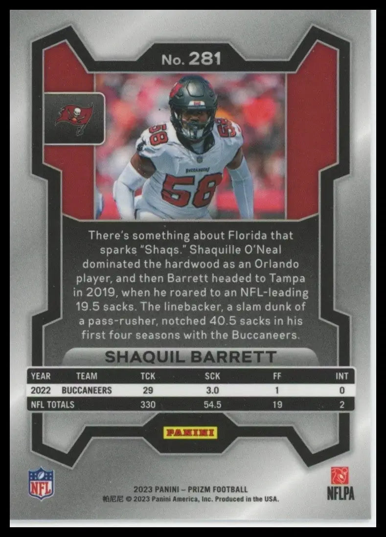 2023 Panini Prizm - Shaquil Barrett #281 - Football Card Single