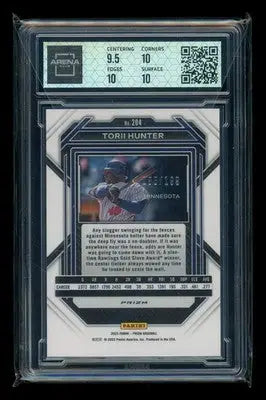 2023 Panini Prizm Torii Hunter #204 Red 095/199 Baseball Arena Club 10