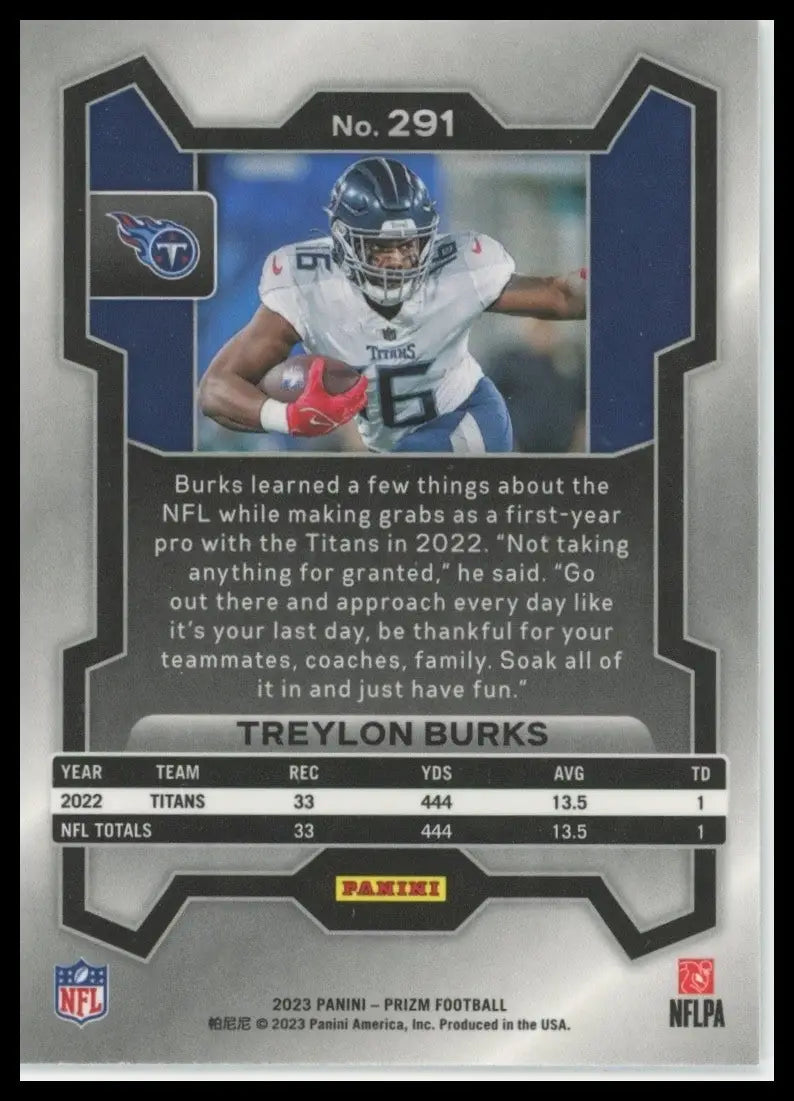 2023 Panini Prizm - Treylon Burks #291