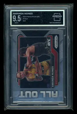 2023 Panini Prizm UFC All Out Amanda Nunes #21 AC 9.5