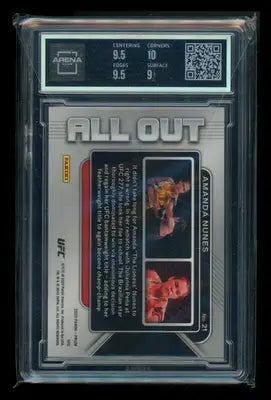 2023 Panini Prizm UFC All Out Amanda Nunes #21 AC 9.5