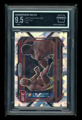 2023 Panini Prizm UFC Ice Prizm Anderson Silva #76 MMA Arena Club 9.5 - UFC/MMA Card Single