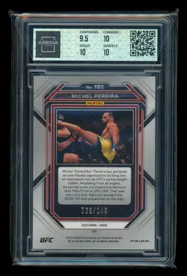 2023 Panini Prizm UFC Michel Pereira #192 Purple 039/149 MMA Arena Club 10 - UFC/MMA Card Single