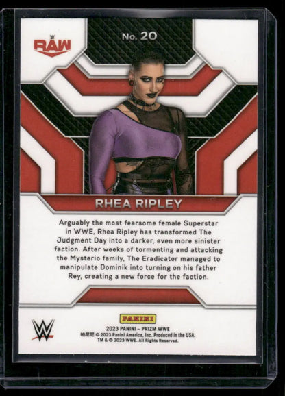 2023 Panini Prizm WWE Top Tier Rhea Ripley #20 Wrestling