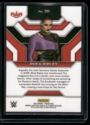 2023 Panini Prizm WWE Top Tier Rhea Ripley #20 Wrestling - Other