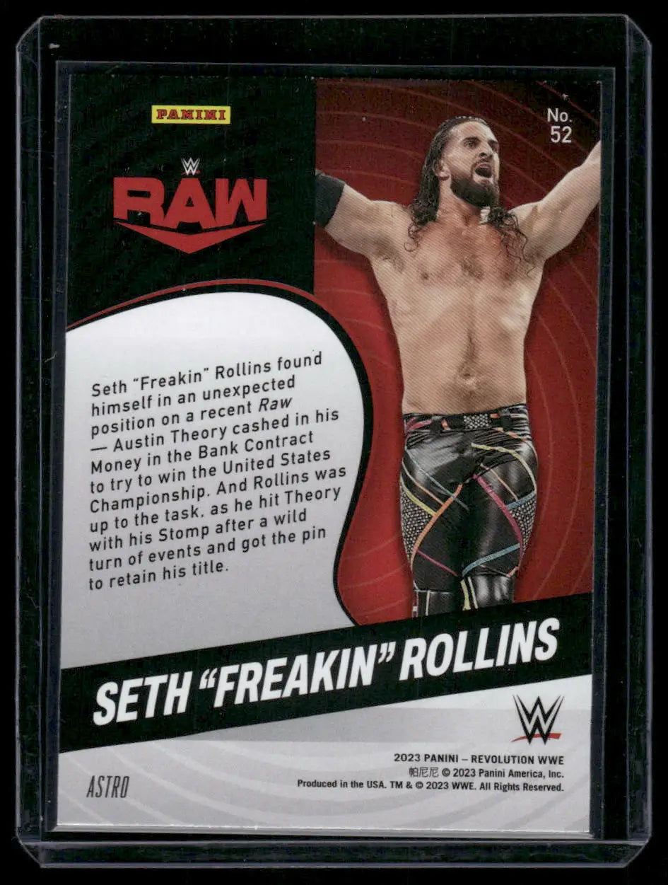 2023 Panini Revolution WWE Astro Seth ’Freakin’ Rollins #52 Wrestling
