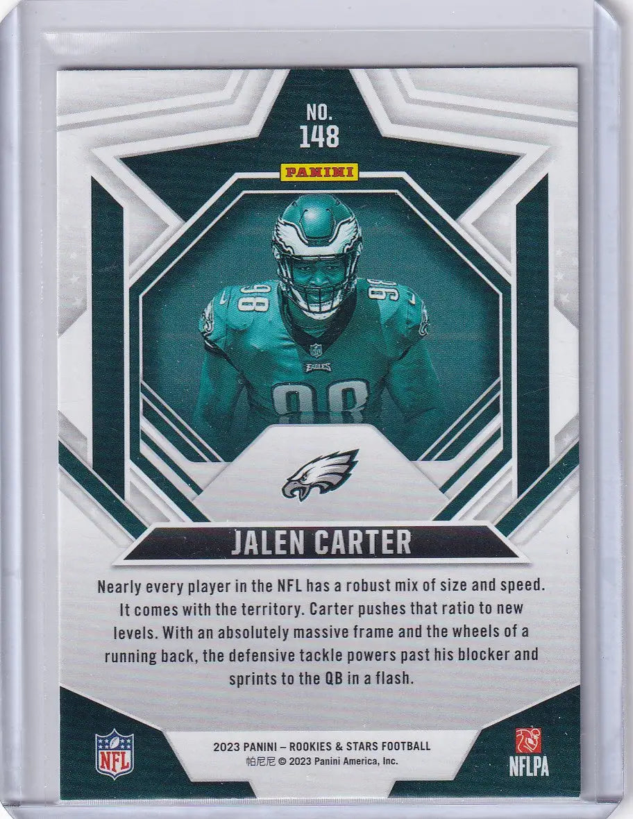 2023 Panini Rookies and Stars #148 Jalen Carter - Philadelphia Eagles - Football Card Single