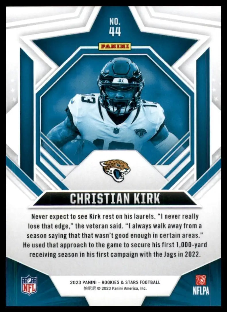 2023 Panini Rookies & Stars Christian Kirk #44 Jacksonville Jaguars Football NFL