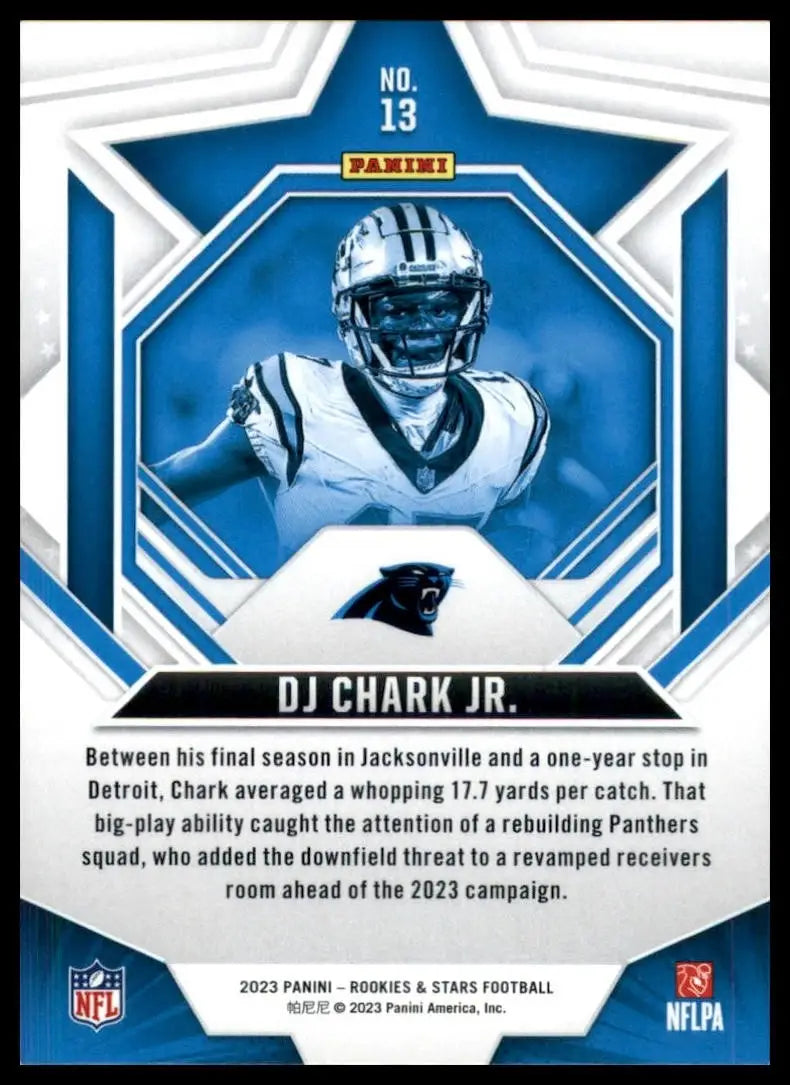 2023 Panini Rookies & Stars DJ Chark #13 Carolina Panthers Football Card NFL - Football Card Single