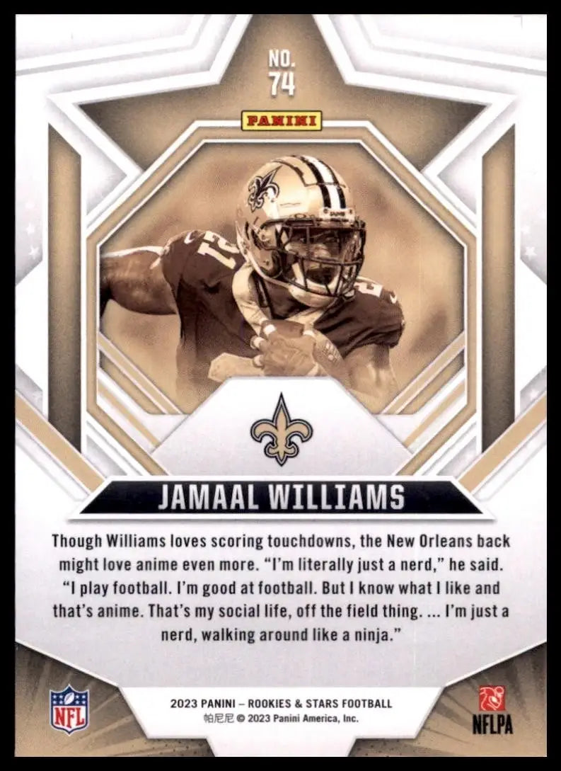 2023 Panini Rookies & Stars - Jamaal Williams #74 - Football Card Single