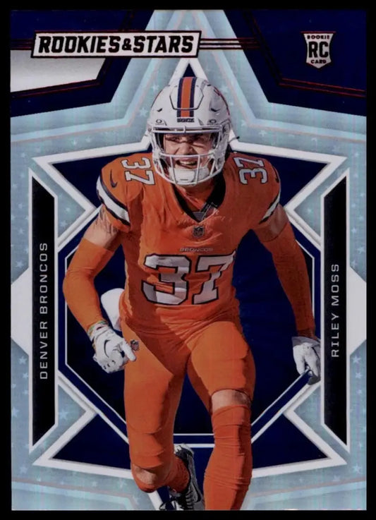 2023 Panini Rookies & Stars Longevity Riley Moss Rookie #177 Denver Broncos Card - Football Card Single