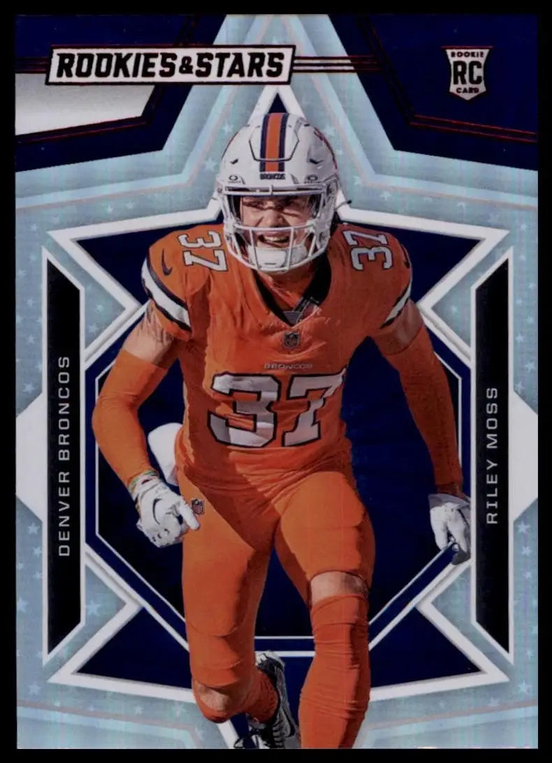 2023 Panini Rookies & Stars Longevity Riley Moss Rookie #177 Denver Broncos Card