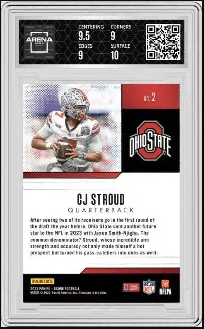 2023 Panini Score C.J. Stroud #2 Protential AC 9.5 - Football Card Single