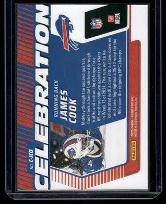 2023 Panini Score Celebration James Cook #C-10 Football - Football Card Single