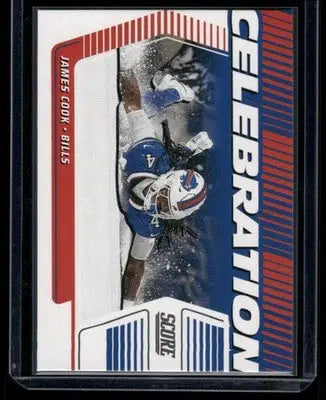 2023 Panini Score Celebration James Cook #C-10 Football - Football Card Single