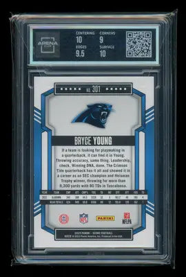 2023 Panini Score Gold Bryce Young #301 RC Football Arena Club 9.5 - Football Card Single