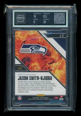 2023 Panini Score Hot Rookies Jaxon Smith-Njigba #9 RC Football Arena Club 9.5 - Football Card Single
