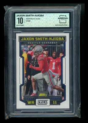 2023 Panini Score Jaxon Smith-Njigba #348 RC Football Arena Club 10 - Football Card Single