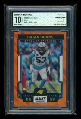 2023 Panini Score Lava Brian Burns #48 251/565 Football Arena Club 10 - Football Card Single
