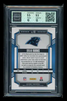 2023 Panini Score Lava Brian Burns #48 251/565 Football Arena Club 10 - Football Card Single