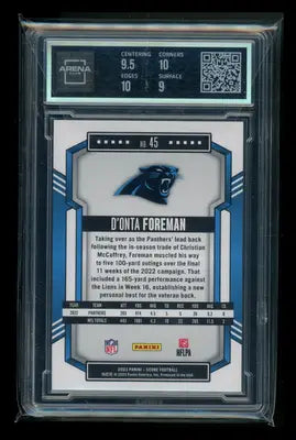 2023 Panini Score Lava D’Onta Foreman #45 534/565 Football Arena Club 9.5 - Football Card Single