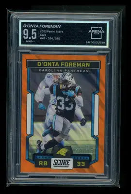 2023 Panini Score Lava D’Onta Foreman #45 534/565 Football Arena Club 9.5 - Football Card Single