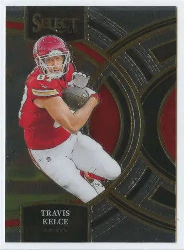 Original gloss Panini Select Travis Kelce football card 2023 Chiefs Premier Level