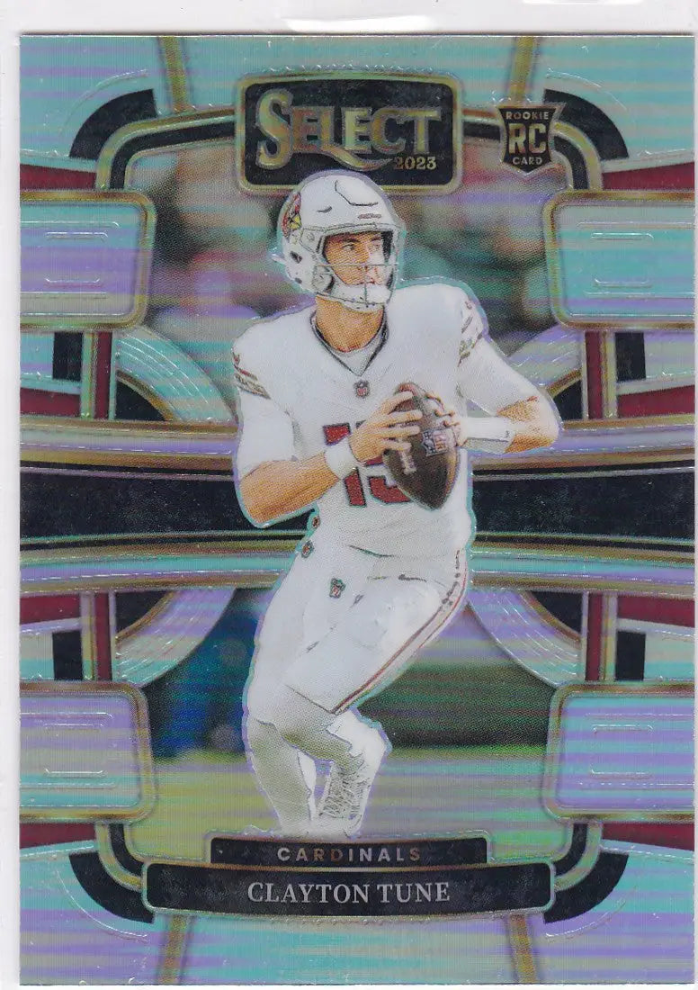 Clayton Tune Prizm rookie card from 2023 Panini Select Arizona Cardinals