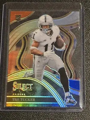 2023 Panini Select #214 Tre Tucker Red and Blue Prizms Die Cuts - Football Card Single