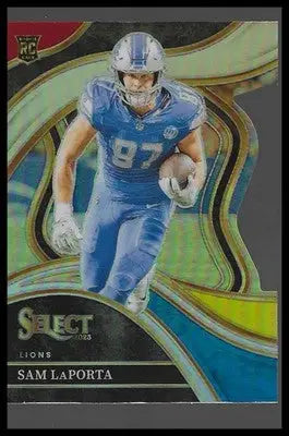 2023 Panini Select #221 Sam LaPorta Black and Red Prizms Die Cuts