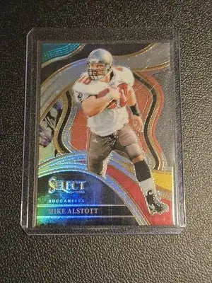 2023 Panini Select #233 Mike Alstott Green and Yellow Prizms Die Cuts - Football Card Single